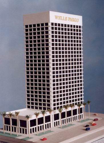 Wells Fargo Bank Building Detailed Model by Upscale Architectural Models, Inc.